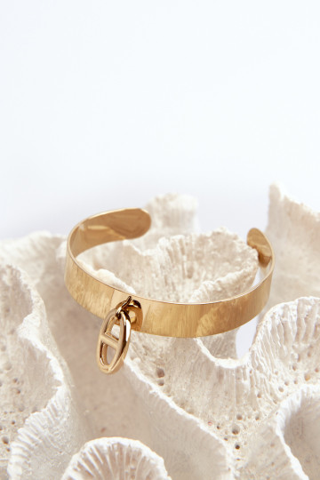 Moteriška apyrankė su puošmena, nerūdijančio plieno, aukso 2