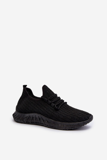 Moteriški lengvo audinio sportiniai batai, juodi Xalara