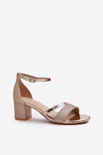 Moteriškos blizgančios žemakulnės basutės, Golden Ploemis 2