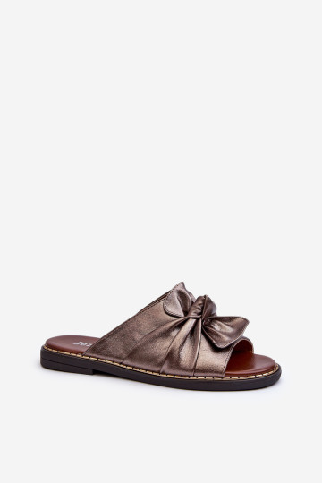 Moteriškos plokščiakulnės varinės šlepetės Nelvira 2