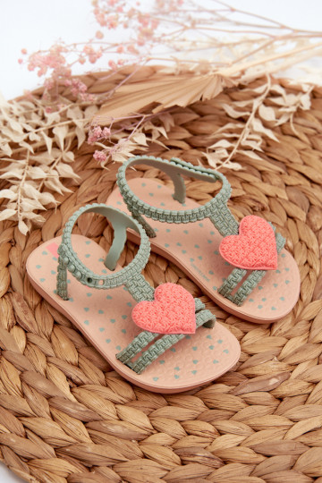 Vaikiški basutės su širdele 81997 Ipanema My First Baby Green