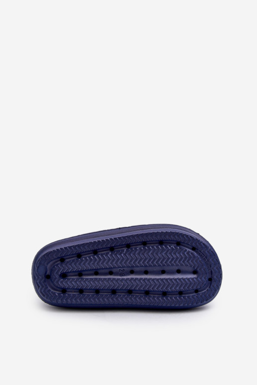Šviesūs Velcro putplasčio sandalai ProWater PRO-24-05-01K Tamsiai mėlyni