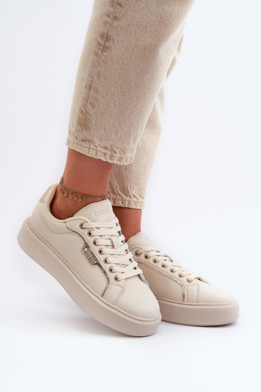 Big Star moteriški sportbačiai NN274334 Memory Foam System Beige