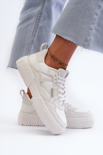 „Big Star“ moteriški sportbačiai NN274357 „Memory Foam System“, balti