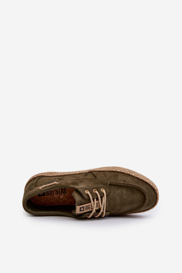 Vyriškos suvarstomos espadrilės Big Star NN174055 chaki 2