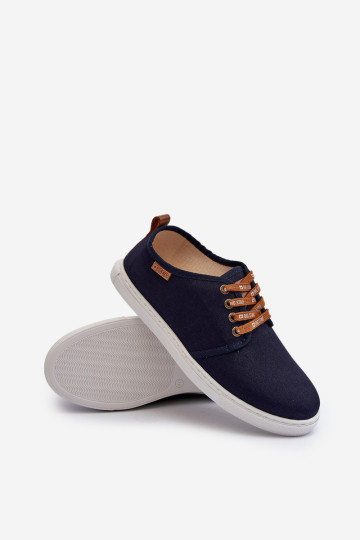 Big Star vyriški sportbačiai NN176002 Memory Foam System tamsiai mėlyni