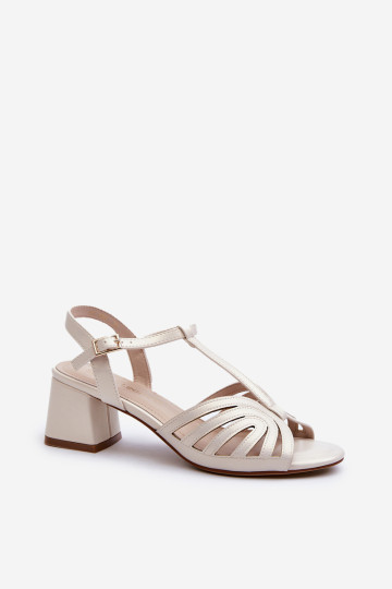 Moteriškos aukštakulnės basutės Sergio Leone SK880 Pearl 2