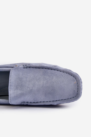 Vyriški zomšiniai užsegami mokasinai Blue Rayan