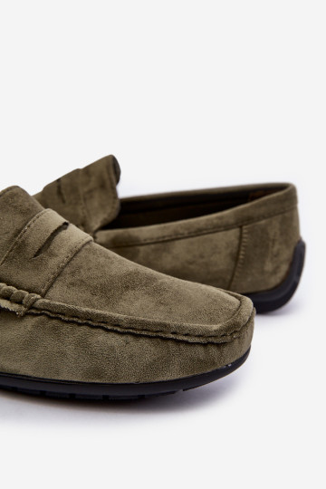 Vyriški zomšiniai mokasinai tamsiai žalios spalvos Wesley 2