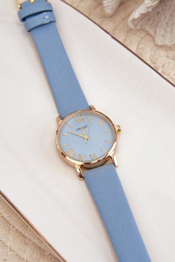 Moteriškas mėlynas laikrodis Ernest E97316 2