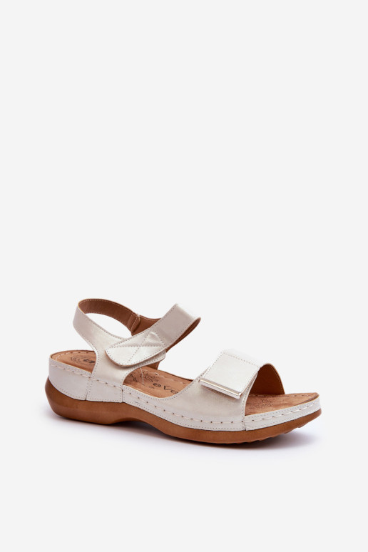 Patogūs moteriški Velcro sandalai, sidabriniai Iphiope