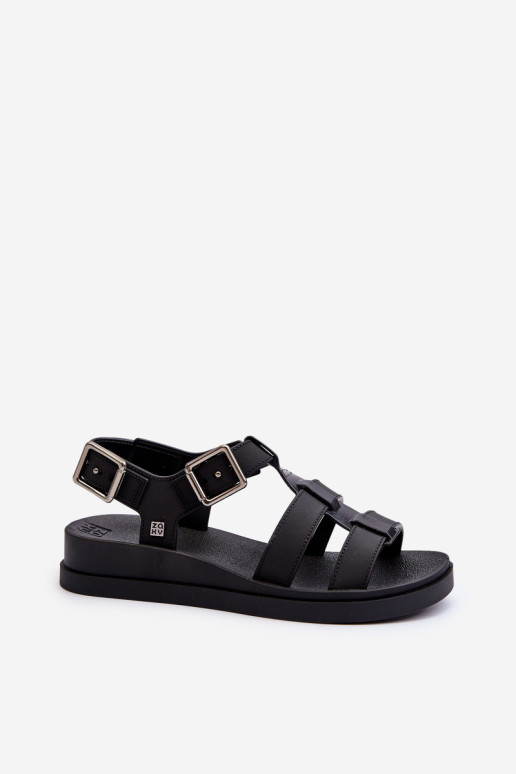 Kvepiantys Smooth moteriški sandalai ZAXY NN285007 juodi