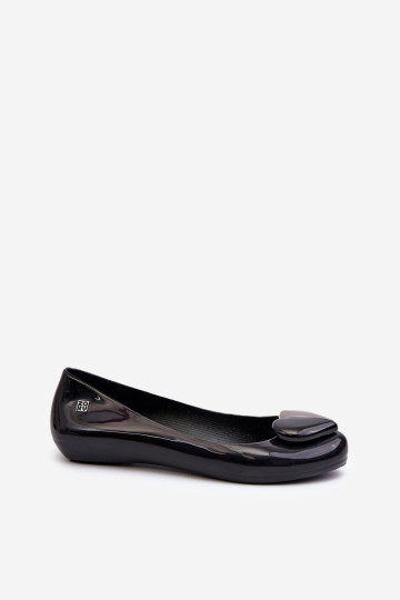 Moteriški baleto buteliai su širdele ZAXY LL285027 juodi 2