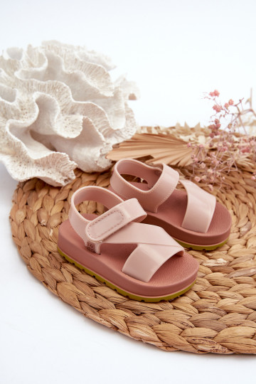 Vaikiški Velcro sandalai Kvepiantys ZAXY LL385002 Šviesiai rožinės spalvos