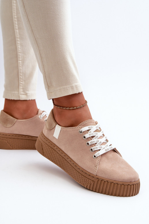 Moteriški sportbačiai MEMORY FOAM SYSTEM BIG STAR NN276002 Tamsiai smėlio spalvos