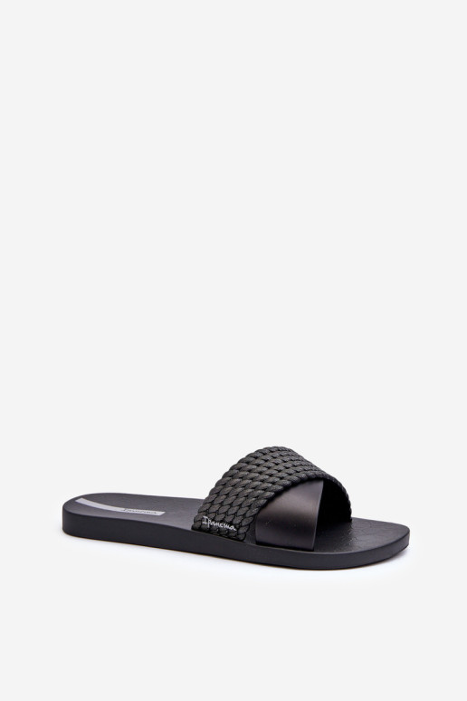 Moteriškos plokščios šlepetės 83244 Ipanema Street II Fem Black