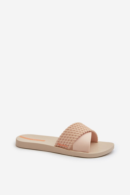 Moteriškos plokščios šlepetės 83244 Ipanema Street II Fem Beige