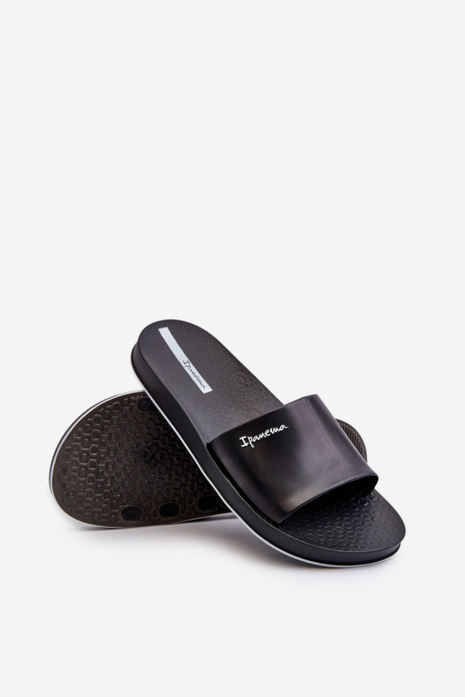 Vyriškos guminės šlepetės 82832 Ipanema Slide Unisex juodos spalvos