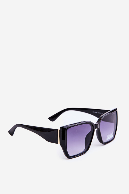 Moteriški akiniai nuo saulės su UV filtru juodi