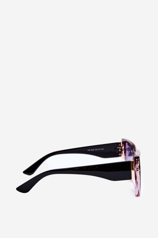 Moteriški akiniai nuo saulės su UV filtru, rausvai rudi