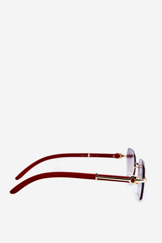 Moteriški UV400 akiniai nuo saulės rudi