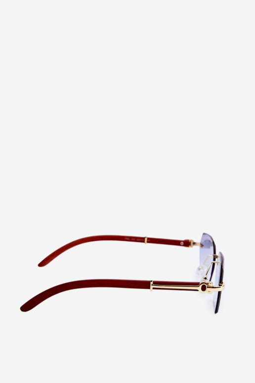 Moteriški UV400 akiniai nuo saulės rudi