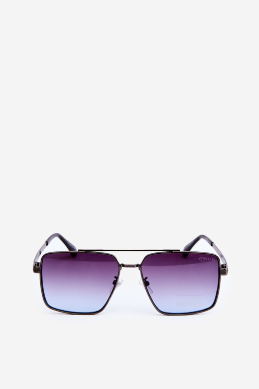 Moteriški UV400 akiniai nuo saulės juodai mėlyni