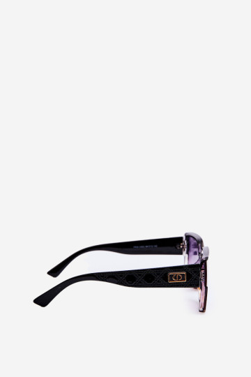 Moteriški UV400 akiniai nuo saulės juodai rudi