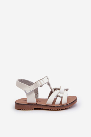 Vaikiškos basutės su Velcro užsegimu, White Marimona 2