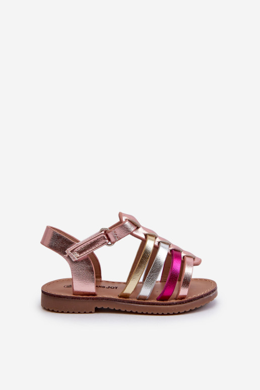 Vaikiški sandalai Gladiator Užsegami lipdukais, Multicolor Radovia