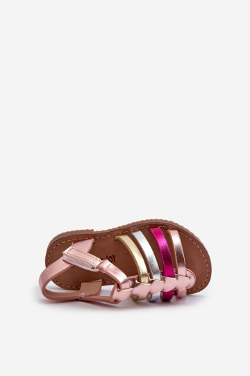 Vaikiški sandalai Gladiator Užsegami lipdukais, Multicolor Radovia