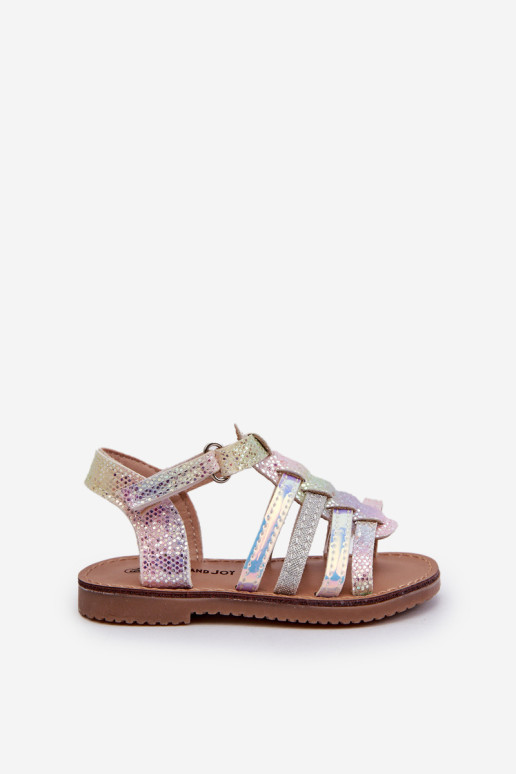 Vaikiški sandalai Gladiator Užsegami lipdukais, Multicolor Radovia