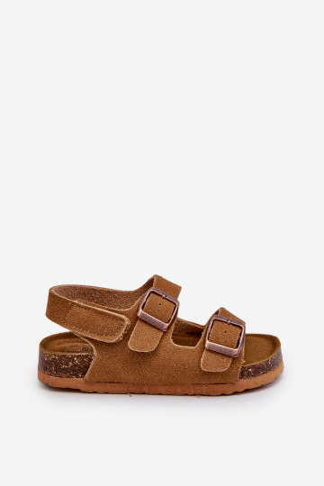Vaikiški basutės ant kamštinės platformos, užsegamos Velcro, Camel Rorria 2