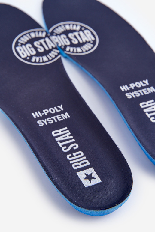 BIG STAR HI-POLY SYSTEM batų vidpadžiai 2 poros tamsiai mėlynos spalvos