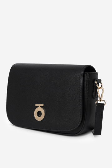 NOBO BAGP310-K020 moteriška ekologiška odinė rankinė juoda