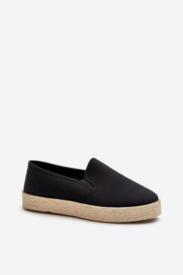 Moteriškos espadrilės ant platformos Black Naloenma 2