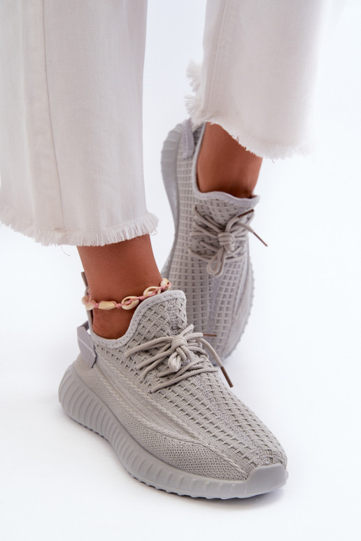 Moteriški medvilniniai sportiniai bateliai Pilka Nelmarie