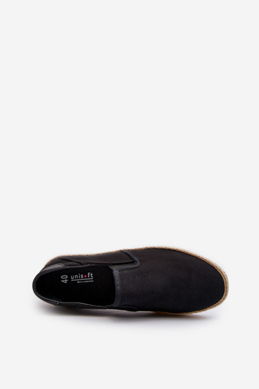 Vyriški „Espadrille“ sportbačiai su pynėmis, juodi „Fenen“.