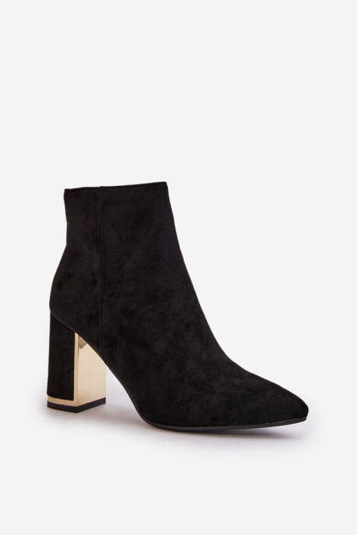 Moteriški aukštakulniai aulinukai, užsegami užtrauktuku, izoliuoti, ekologiška zomša, juoda Mevair