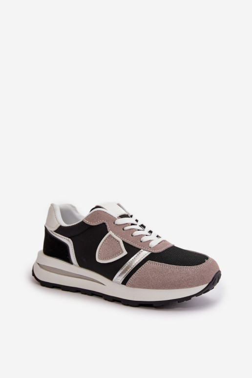 Moteriški sportbačiai su blizgučiais juoda Velaniela