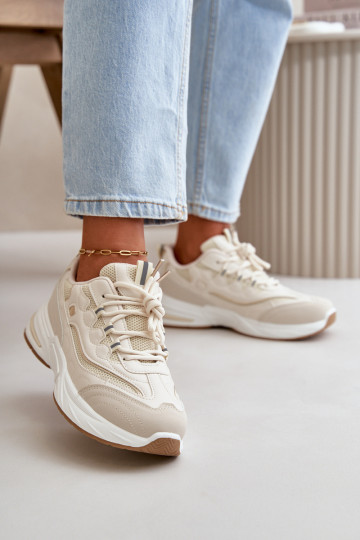 Sportiniai batai Eco Leather Sneakers Beige Verilisse 2