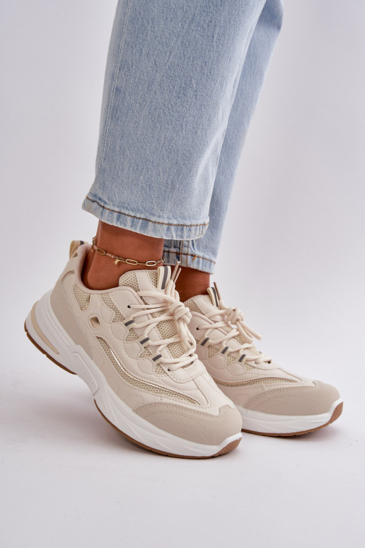 Sportiniai batai Eco Leather Sneakers Beige Verilisse