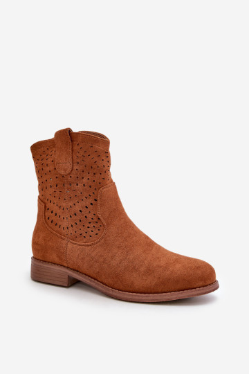 Moteriški ažūriniai batai plokščiakulniais Camel S.Barski HY42-135 2