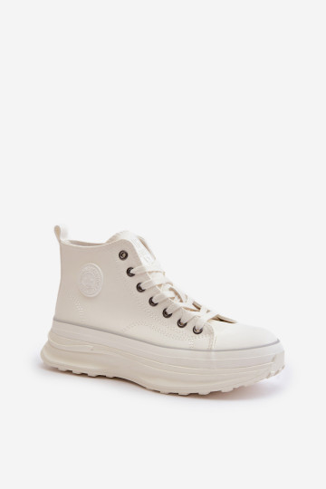 Moteriški sportbačiai su platforma Eco Leather Big Star OO274064 Balta 2