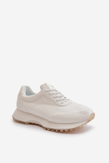 Moteriški sportbačiai sportiniai batai iš ekologiškos odos Big Star OO274023 Hi-Poly System White 2