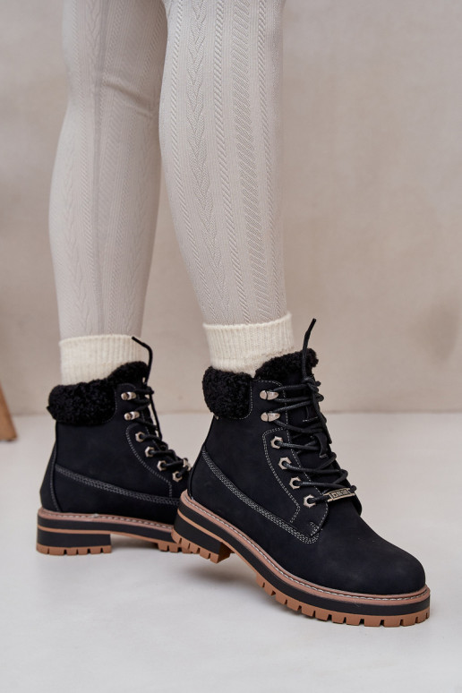 Moteriški izoliuoti batai Big Star OO274A287 Juodi