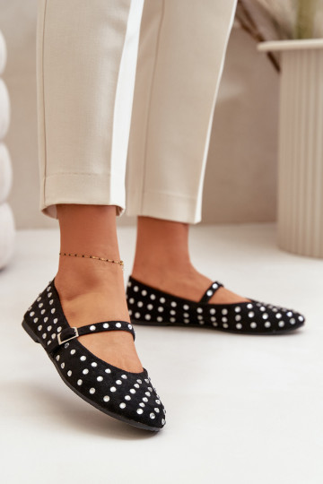 Dekoruoti baleto buteliai su juostele Eco Suede Black Tirilissa