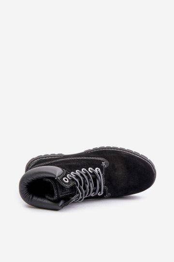 Zomšiniai izoliuoti vyriški batai Big Star OO174138 HI-POLY SYSTEM juoda