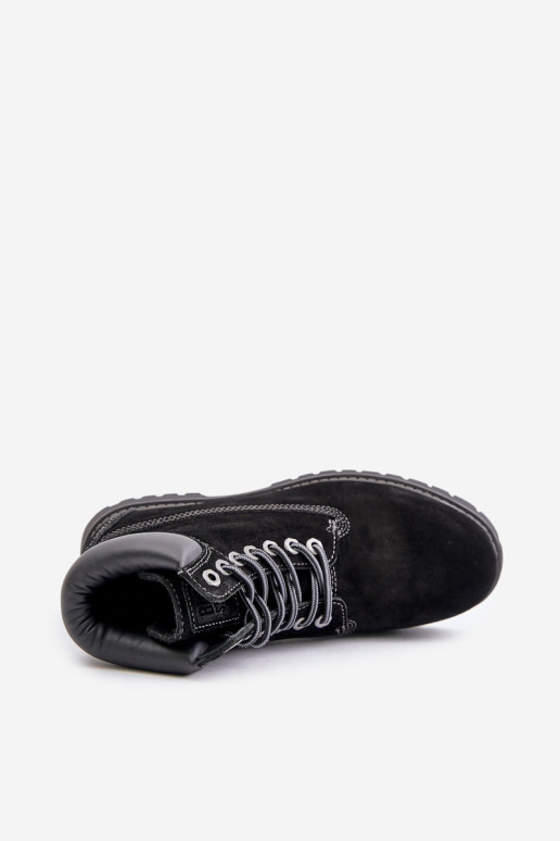 Zomšiniai izoliuoti vyriški batai Big Star OO174138 HI-POLY SYSTEM juoda