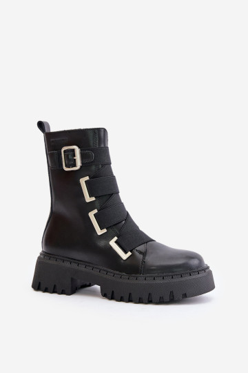 Moteriški odiniai šilti batai Big Star OO274A256 juodi 2